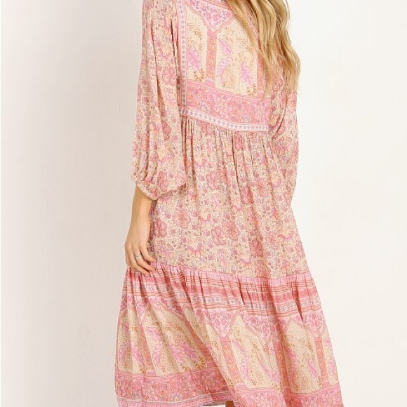 Spell & The Gypsy Collective Poinciana Gown Pink XS - Picture 4 of 4